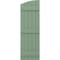 Ekena Millwork Americraft 5-Board (3 Batten) Wood Joined Board-n-Batten Shutters w/Ellipt Top, ARW401BE518X77TGH, PR ARW401BE518X77TGH - alternate 6